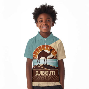 Djibouti Camel Kid Polo Shirt Where Desert Meets Sea and Heritage Stands Tall