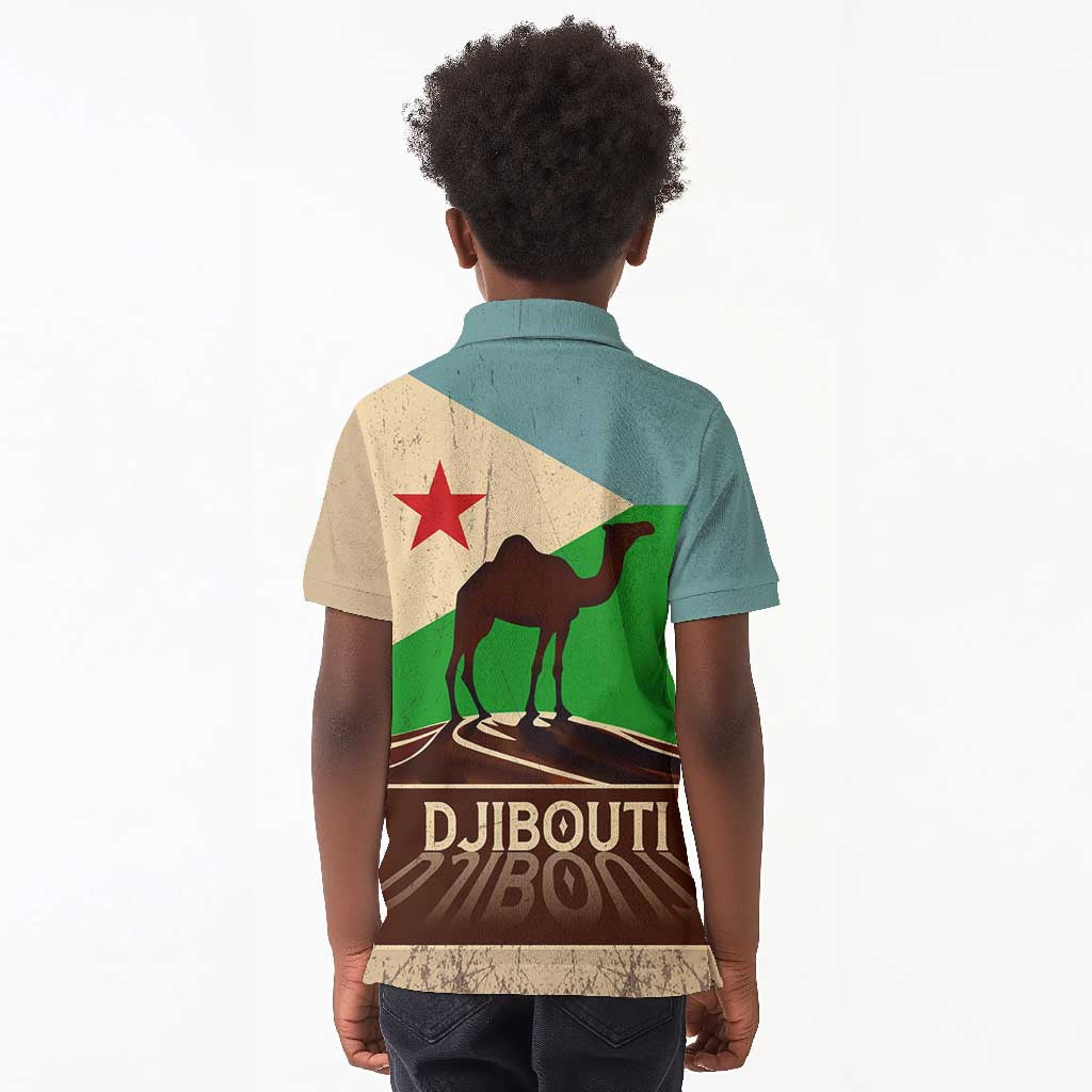Djibouti Camel Kid Polo Shirt Where Desert Meets Sea and Heritage Stands Tall