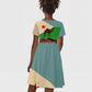 Djibouti Camel Kid Short Sleeve Dress Where Desert Meets Sea and Heritage Stands Tall