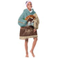 Djibouti Camel Kid Wearable Blanket Hoodie Where Desert Meets Sea and Heritage Stands Tall