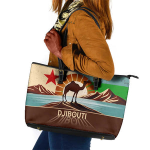 Djibouti Camel Leather Tote Bag Where Desert Meets Sea and Heritage Stands Tall