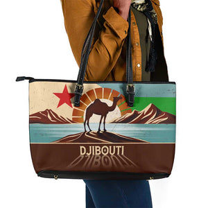 Djibouti Camel Leather Tote Bag Where Desert Meets Sea and Heritage Stands Tall
