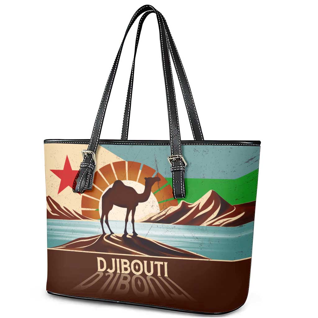 Djibouti Camel Leather Tote Bag Where Desert Meets Sea and Heritage Stands Tall