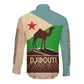 Djibouti Camel Long Sleeve Button Shirt Where Desert Meets Sea and Heritage Stands Tall