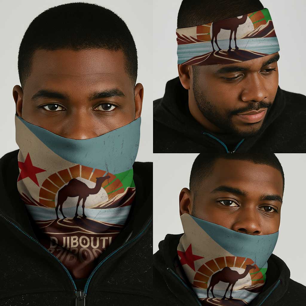 Djibouti Camel Neck Gaiter Where Desert Meets Sea and Heritage Stands Tall - African Pride