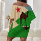 Djibouti Camel Off Shoulder Short Dress Where Desert Meets Sea and Heritage Stands Tall