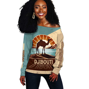 Djibouti Camel Off Shoulder Sweater Where Desert Meets Sea and Heritage Stands Tall