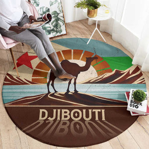 Djibouti Camel Round Carpet Where Desert Meets Sea and Heritage Stands Tall