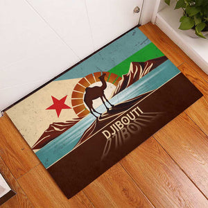 Djibouti Camel Rubber Doormat Where Desert Meets Sea and Heritage Stands Tall