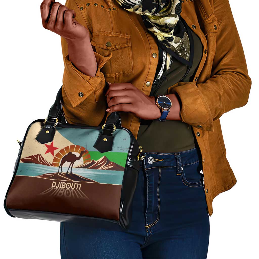 Djibouti Camel Shoulder Handbag Where Desert Meets Sea and Heritage Stands Tall