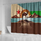 Djibouti Camel Shower Curtain Where Desert Meets Sea and Heritage Stands Tall