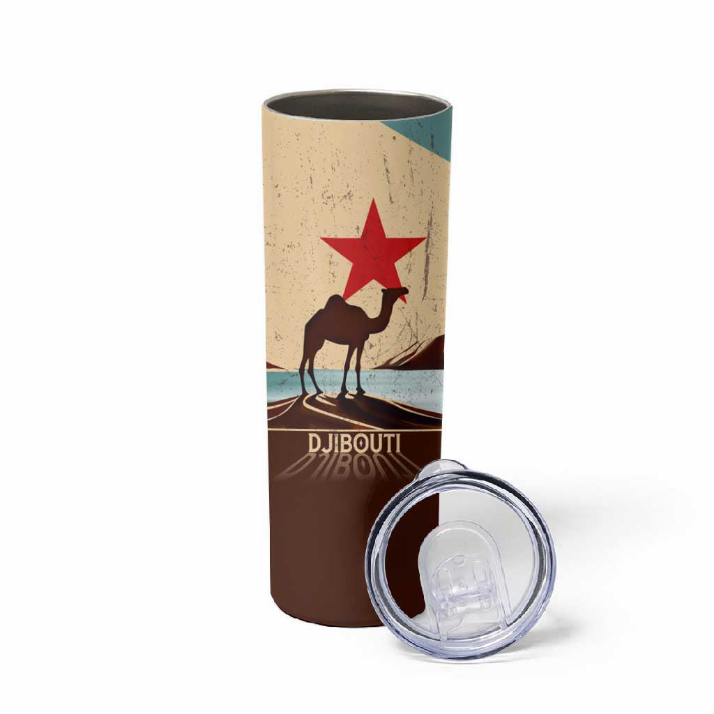 Djibouti Camel Skinny Tumbler Where Desert Meets Sea and Heritage Stands Tall
