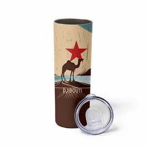 Djibouti Camel Skinny Tumbler Where Desert Meets Sea and Heritage Stands Tall
