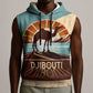 Djibouti Camel Sleeveless Hoodie Where Desert Meets Sea and Heritage Stands Tall - African Pride