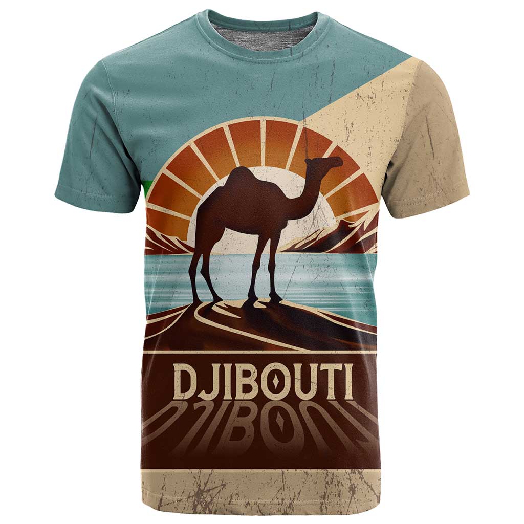 Djibouti Camel T shirt Where Desert Meets Sea and Heritage Stands Tall