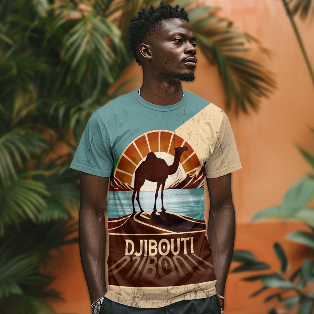 Djibouti Camel T shirt Where Desert Meets Sea and Heritage Stands Tall