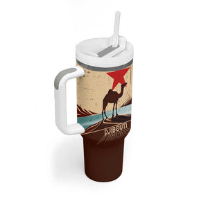 Djibouti Camel Tumbler With Handle Where Desert Meets Sea and Heritage Stands Tall