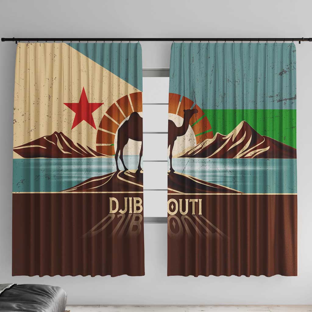 Djibouti Camel Window Curtain Where Desert Meets Sea and Heritage Stands Tall