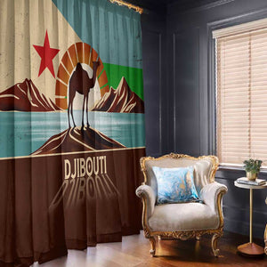 Djibouti Camel Window Curtain Where Desert Meets Sea and Heritage Stands Tall