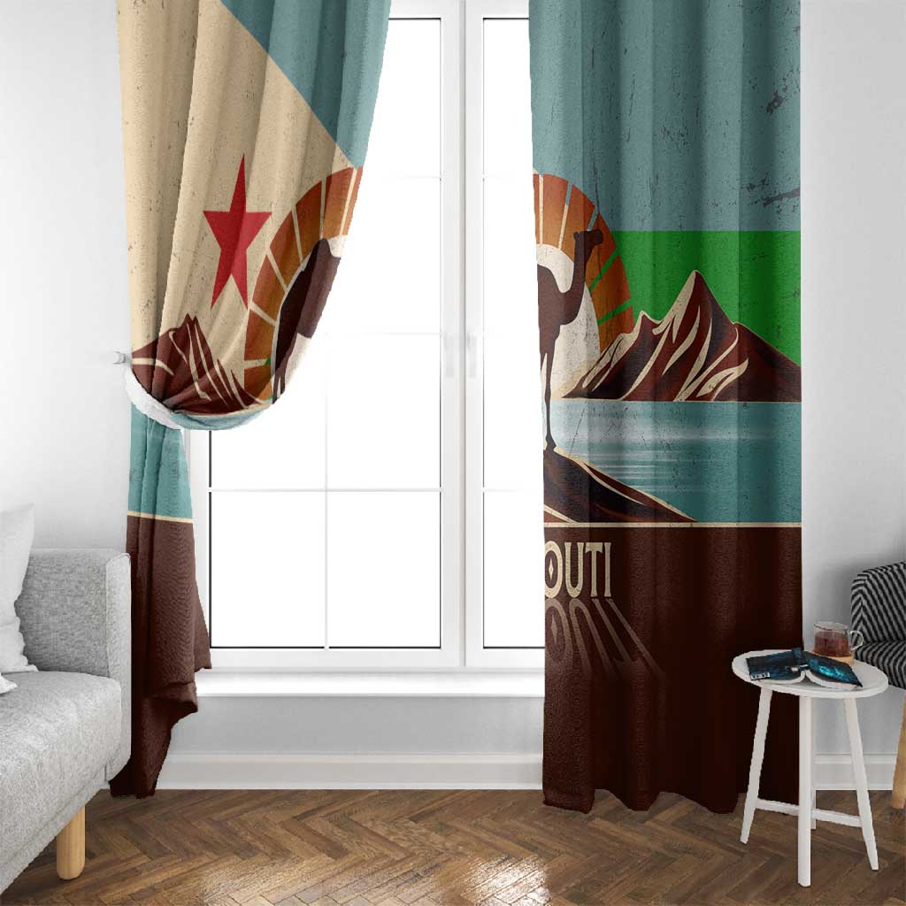 Djibouti Camel Window Curtain Where Desert Meets Sea and Heritage Stands Tall