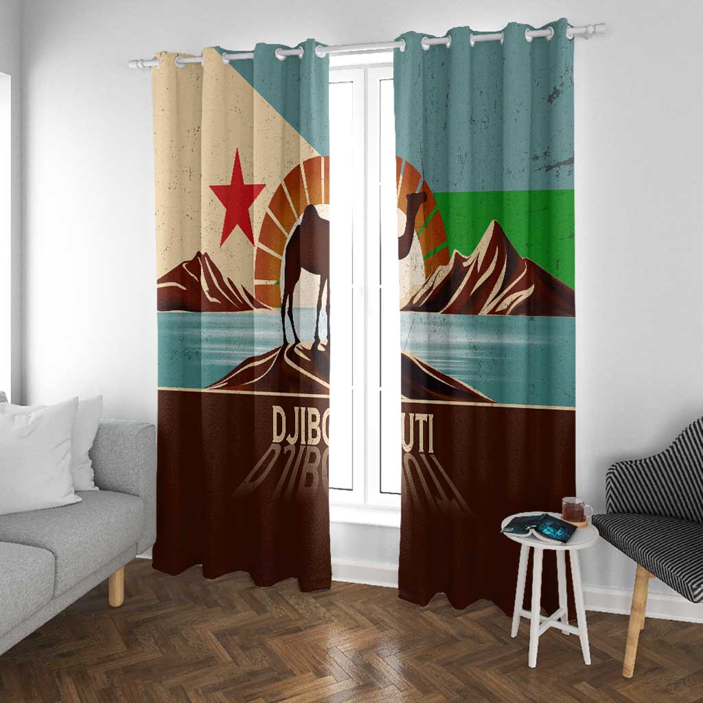 Djibouti Camel Window Curtain Where Desert Meets Sea and Heritage Stands Tall