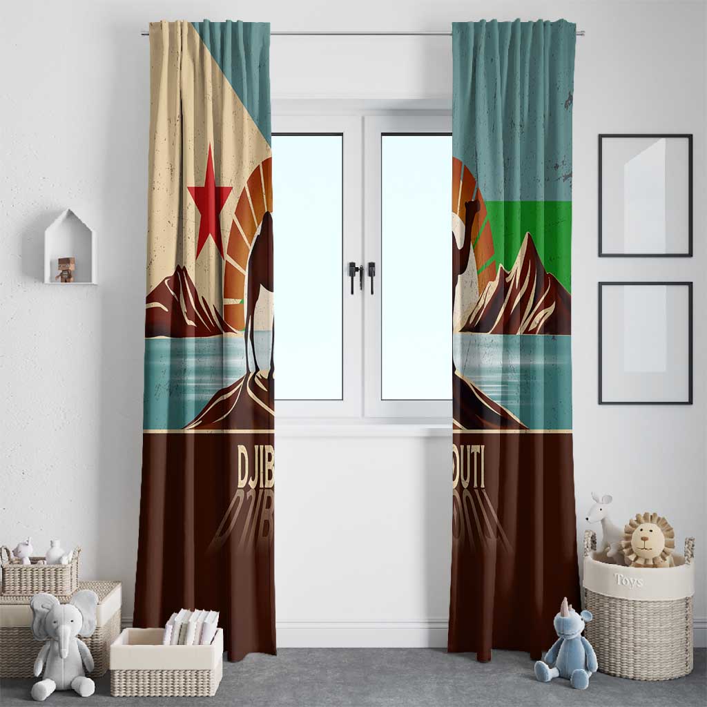 Djibouti Camel Window Curtain Where Desert Meets Sea and Heritage Stands Tall