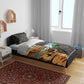 Djibouti Desert Bedding Set Camel Riders and African Pattern