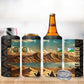 Djibouti Desert 4 in 1 Can Cooler Tumbler Camel Riders and African Pattern