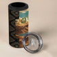 Djibouti Desert 4 in 1 Can Cooler Tumbler Camel Riders and African Pattern
