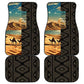 Djibouti Desert Car Mats Camel Riders and African Pattern