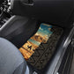 Djibouti Desert Car Mats Camel Riders and African Pattern