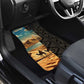 Djibouti Desert Car Mats Camel Riders and African Pattern