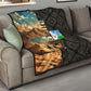 Djibouti Desert Quilt Camel Riders and African Pattern
