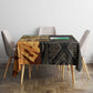 Djibouti Desert Tablecloth Camel Riders and African Pattern