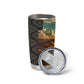 Djibouti Desert Tumbler Cup Camel Riders and African Pattern