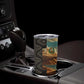 Djibouti Desert Tumbler Cup Camel Riders and African Pattern