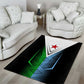 Djibouti Africa Area Rug Tribal Geometry Meets National Colors and Red Star Boldness