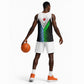 Djibouti Africa Basketball Jersey Tribal Geometry Meets National Colors and Red Star Boldness - African Pride