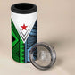 Djibouti Africa 4 in 1 Can Cooler Tumbler Tribal Geometry Meets National Colors and Red Star Boldness