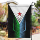 Djibouti Africa Garden Flag Tribal Geometry Meets National Colors and Red Star Boldness