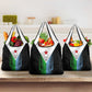 Djibouti Africa Grocery Bag Tribal Geometry Meets National Colors and Red Star Boldness