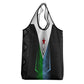 Djibouti Africa Grocery Bag Tribal Geometry Meets National Colors and Red Star Boldness