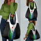 Djibouti Africa Grocery Bag Tribal Geometry Meets National Colors and Red Star Boldness