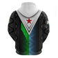 Djibouti Africa Hoodie Tribal Geometry Meets National Colors and Red Star Boldness