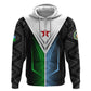 Djibouti Africa Hoodie Tribal Geometry Meets National Colors and Red Star Boldness