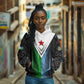 Djibouti Africa Hoodie Tribal Geometry Meets National Colors and Red Star Boldness