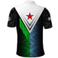 Djibouti Africa Polo Shirt Tribal Geometry Meets National Colors and Red Star Boldness