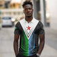 Djibouti Africa Polo Shirt Tribal Geometry Meets National Colors and Red Star Boldness