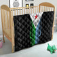 Djibouti Africa Quilt Tribal Geometry Meets National Colors and Red Star Boldness