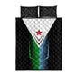 Djibouti Africa Quilt Bed Set Tribal Geometry Meets National Colors and Red Star Boldness